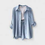 VANESSA 2-PIECE BUTTON UP AND SHORTS SET