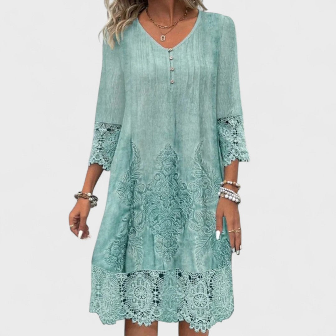 Lucy - Elegant Embroidered Dress