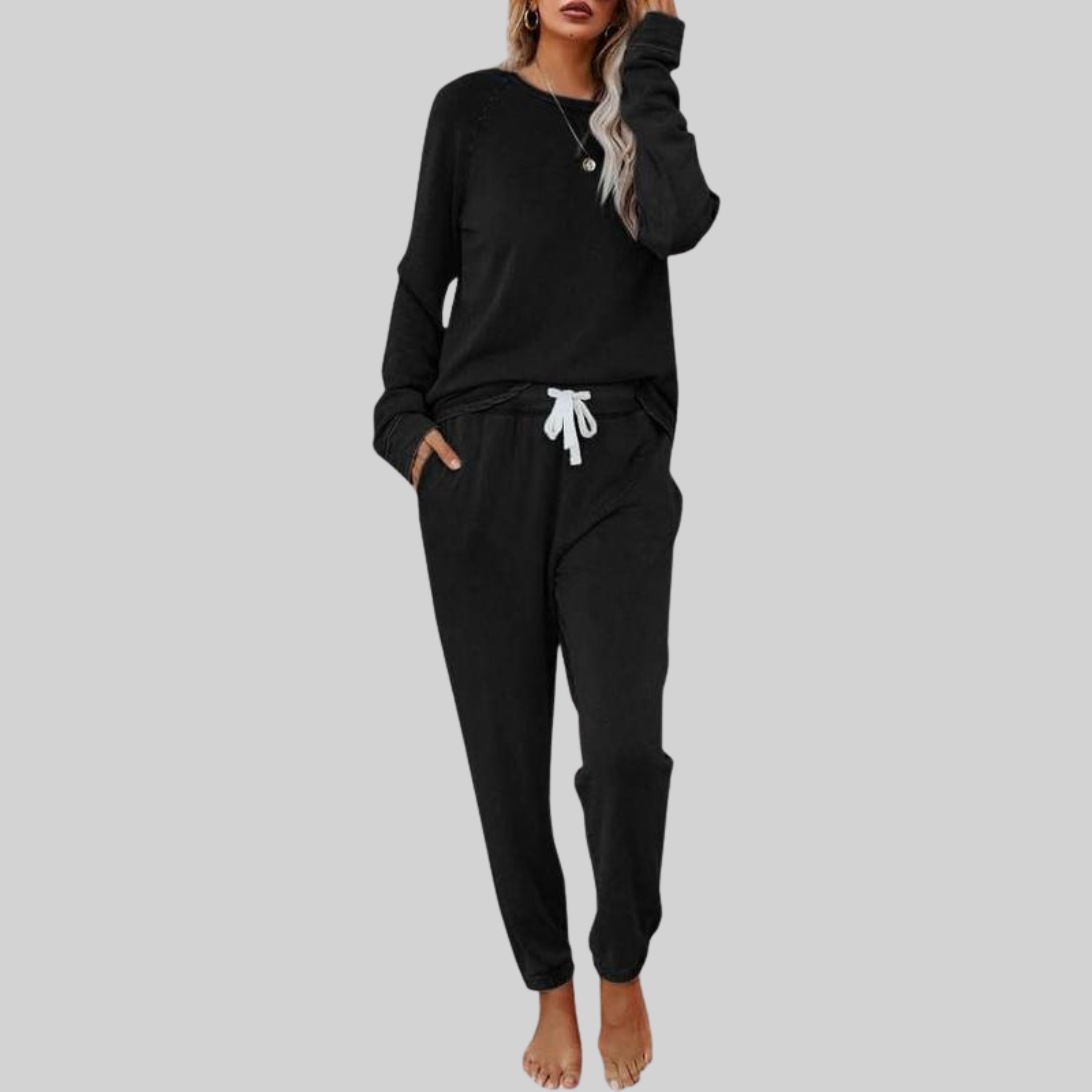 Jocelyn™| Casual Long Sleeve and Sweatpants Set