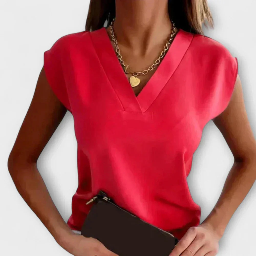 STACEY V-NECK BLOUSE