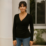 ELIZABETH TUMMY TUCK LONG SLEEVE TOP