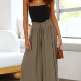 Willow Dune Wide-Leg Drawstring Pants