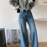 Reve High-Rise Wide Leg Jeans