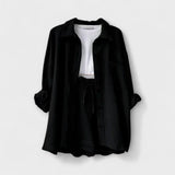 VANESSA 2-PIECE BUTTON UP AND SHORTS SET