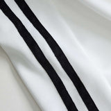 Contrast Bow Wide-Leg Pants