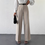 Monarch Line Pleated High-Waist Pants
