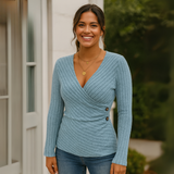 ELIZABETH TUMMY TUCK LONG SLEEVE TOP