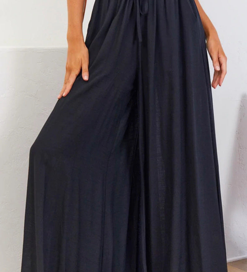 Willow Dune Wide-Leg Drawstring Pants