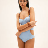 Azure Tide One-Piece Swimsuit