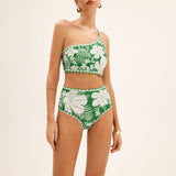 Tropical Breeze One-Shoulder Bikini