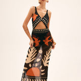 Palm Cove Sheer Cover-Up Skirt And Swim Suit