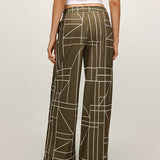 Luna Abstract Print Wide Leg Pants