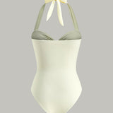 Soleil Halter Cutout Swimsuit