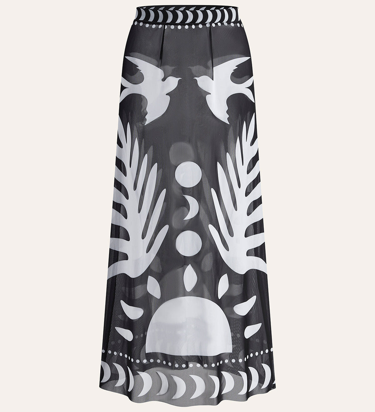 Palm Cove Sheer Cover-Up Skirt And Swim Suit