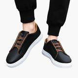 Low men's baskets with lace-up closure
