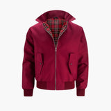 Men's Bomber Jacket with Ribbed Hem
