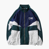 Men's bomber jacket with embroidered front