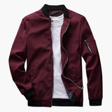 Men's bomber jacket with pocket on the sleeve