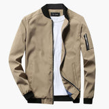 Men's bomber jacket with pocket on the sleeve