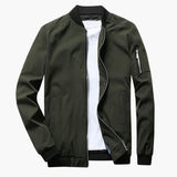 Men's bomber jacket with pocket on the sleeve