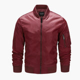 Men's bomber jacket with pocket on sleeve