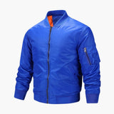 Men's bomber jacket with pocket on sleeve