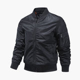 Men's bomber jacket with pocket on sleeve