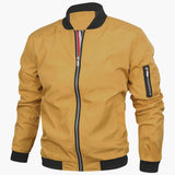 Men's bomber jacket with zippered pocket