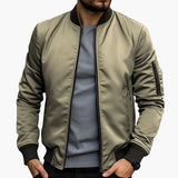 Men's bomber jacket with zippered pocket
