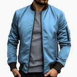 Men's bomber jacket with zippered pocket
