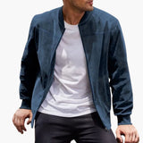 Men's bomber jacket with ribbed cuffs