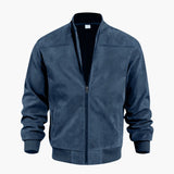 Men's bomber jacket with ribbed cuffs