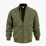 Men's bomber jacket with ribbed cuffs