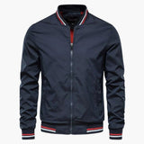 Classic men's bomber jacket with ribbed finishes