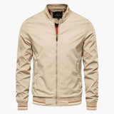 Classic men's bomber jacket with ribbed finishes