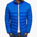 Men's Quilted Bomber with Zipper Closure