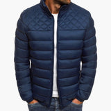Men's Quilted Bomber with Zipper Closure