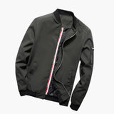 Men's Bomber Jacket with Zipper Closure