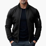Men's Bomber Jacket with Zipper Closure
