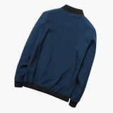 Men's Bomber Jacket with Zipper Closure