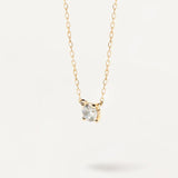 Lustre Solitaire Necklace