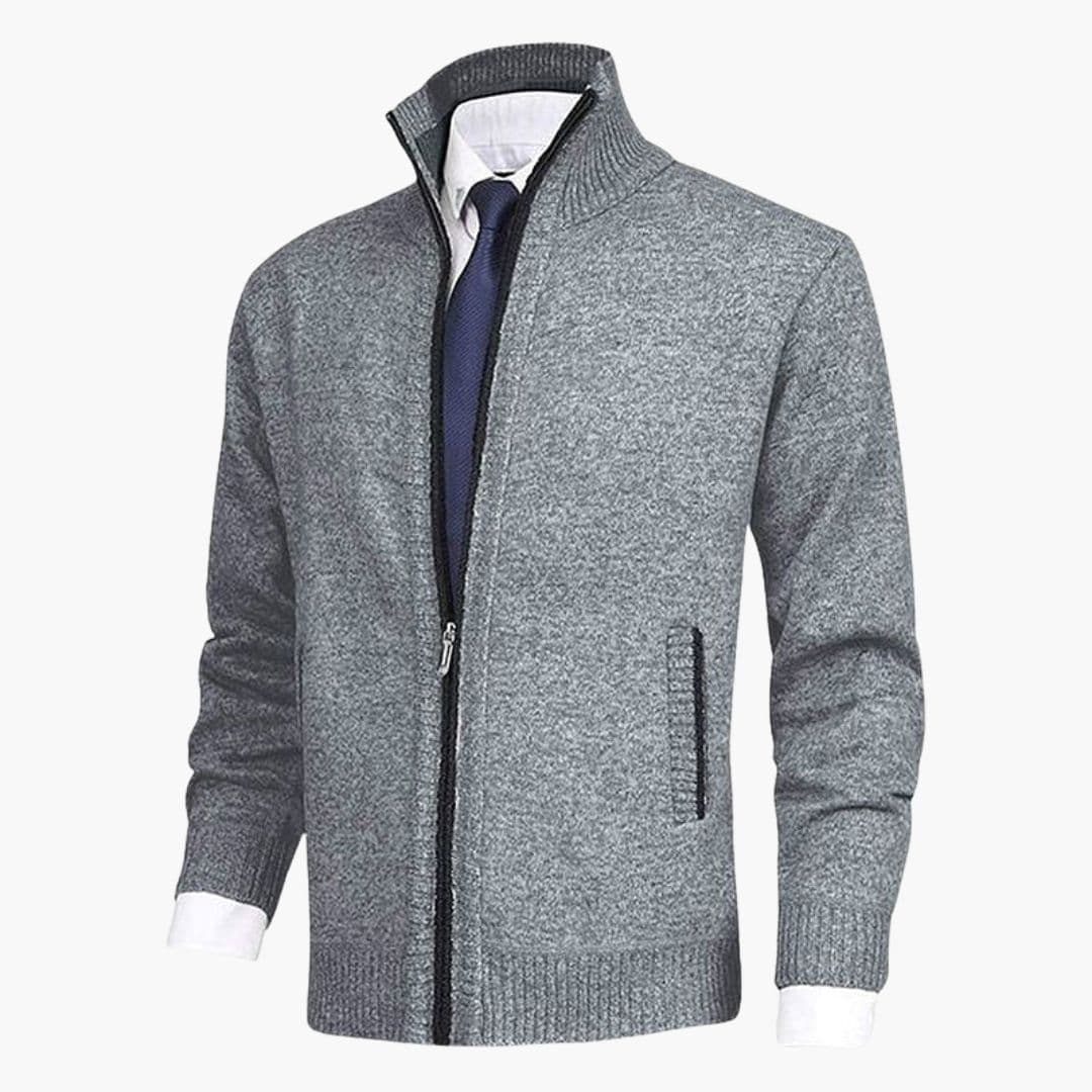 Men's jacket with stand-up collar