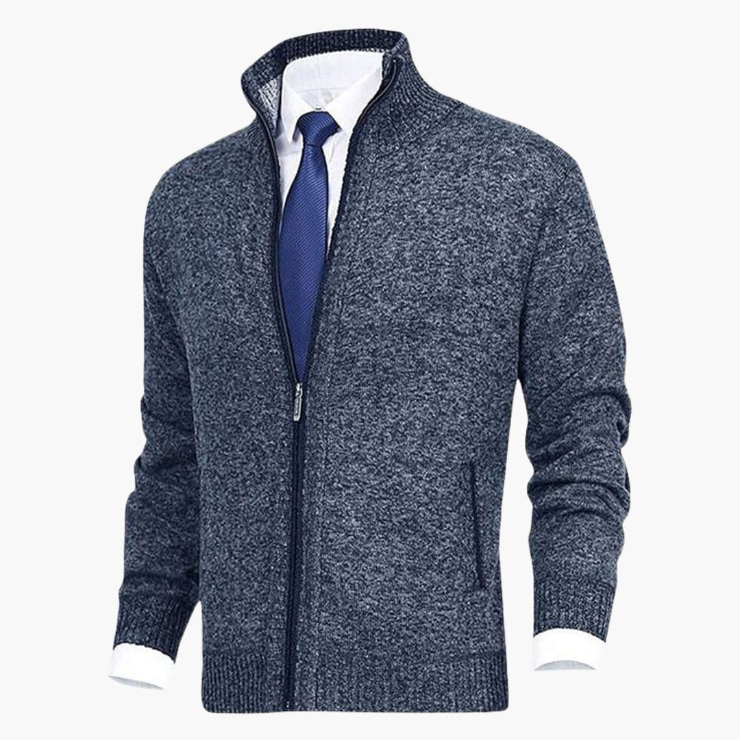 Men's jacket with stand-up collar