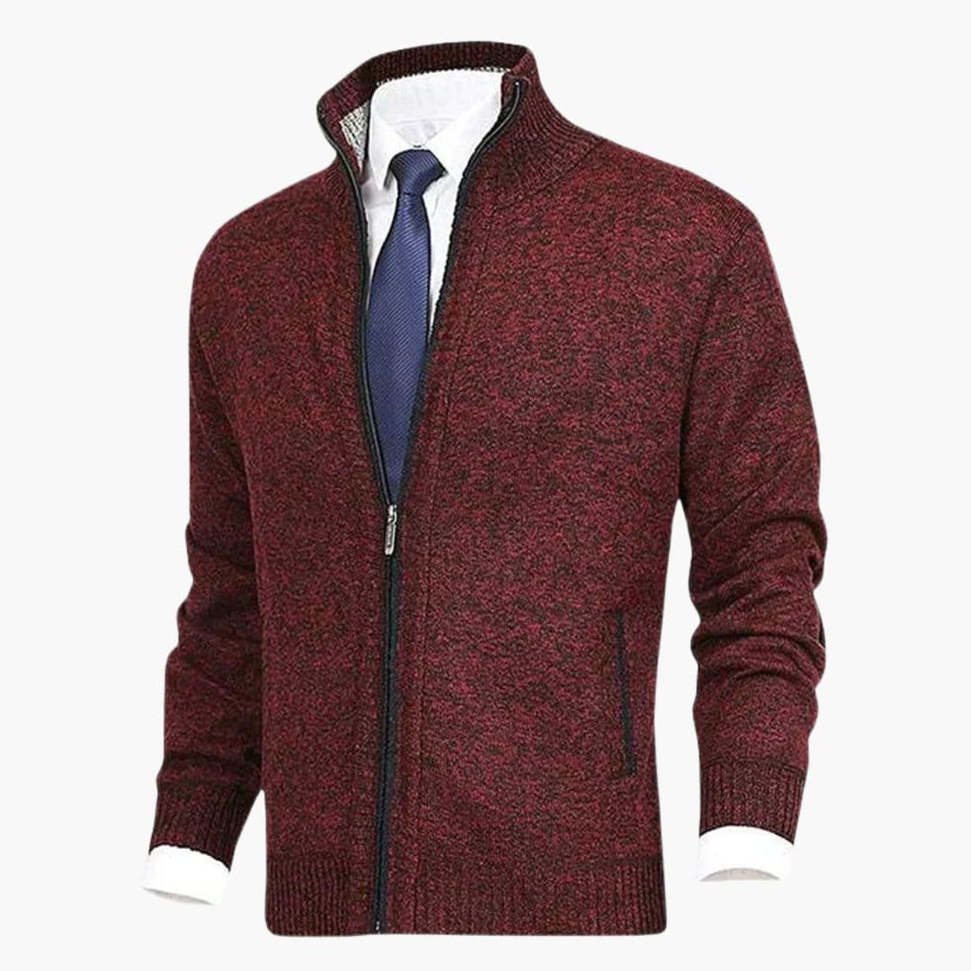 Men's jacket with stand-up collar