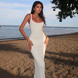 Maribel Coastal Knit Maxi Dress
