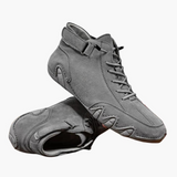 Unisex Lace-Up Shoes with Rubber Pattern Sole