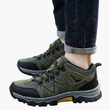 Men's Hiking Shoes with Laces and Reinforced Toe