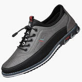 Men's Oxford shoes with laces and round toe