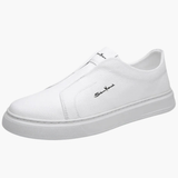 Slip-on men's shoes with non-slip sole and low design