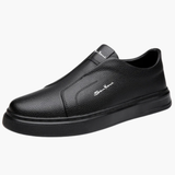 Slip-on men's shoes with non-slip sole and low design